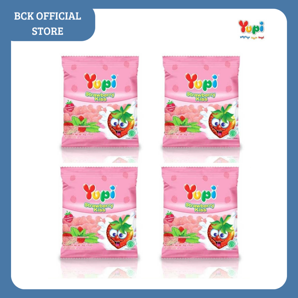 

Yupi Gummy Candy Strawberry Kiss 45gr (pcs)