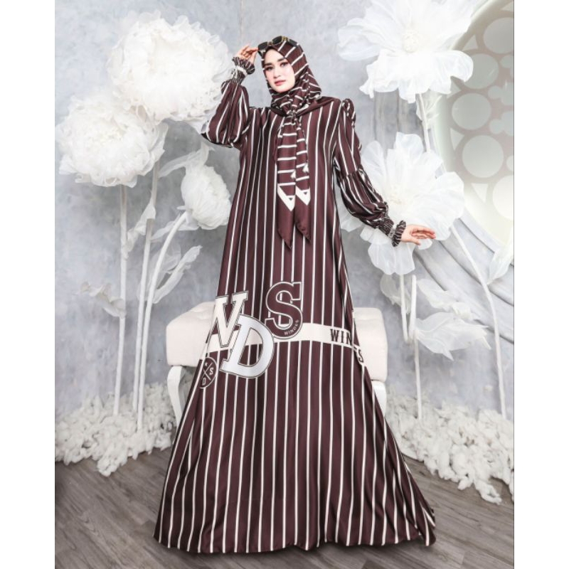 GAMIS SET PRINT SALUR  BY WINDES