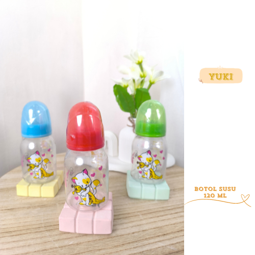 YUKI- Botol Susu Bayi Dot Silicone / Baby Bottle - 120 ml ( BPA Free ) :