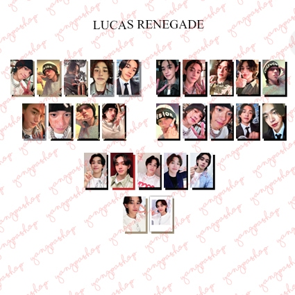 [PO / SET] LUCAS RENEGADE NSYA WVIS PHOTOCARD FAN MADE UNOFFICIAL YANGPASHOP