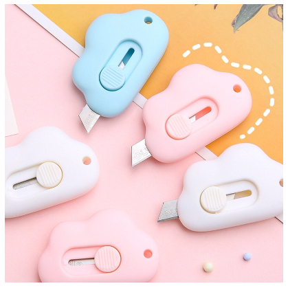 

Cutter Mini Pisau Pemotong Kertas Mini Portable Cutter Mini Bentuk Awan Cutter Mini