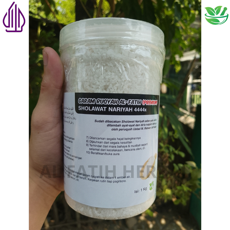 

Garam Ruqyah Al-Fatih Premium ( 1 Kg ) Sholawat Nariyah 4444x Organik annajah