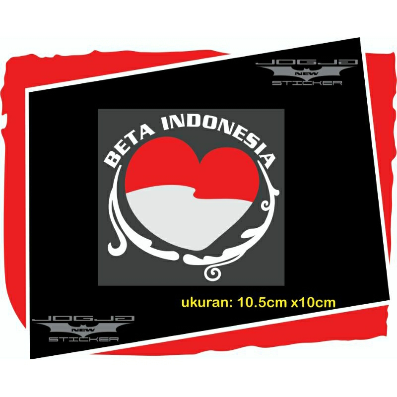 

Sticker Bendera Indonesia,Beta Indonesia. Bagus Murah dan Berkualitas. Original cutting, warna Phospor (nyala jika kena cahaya)