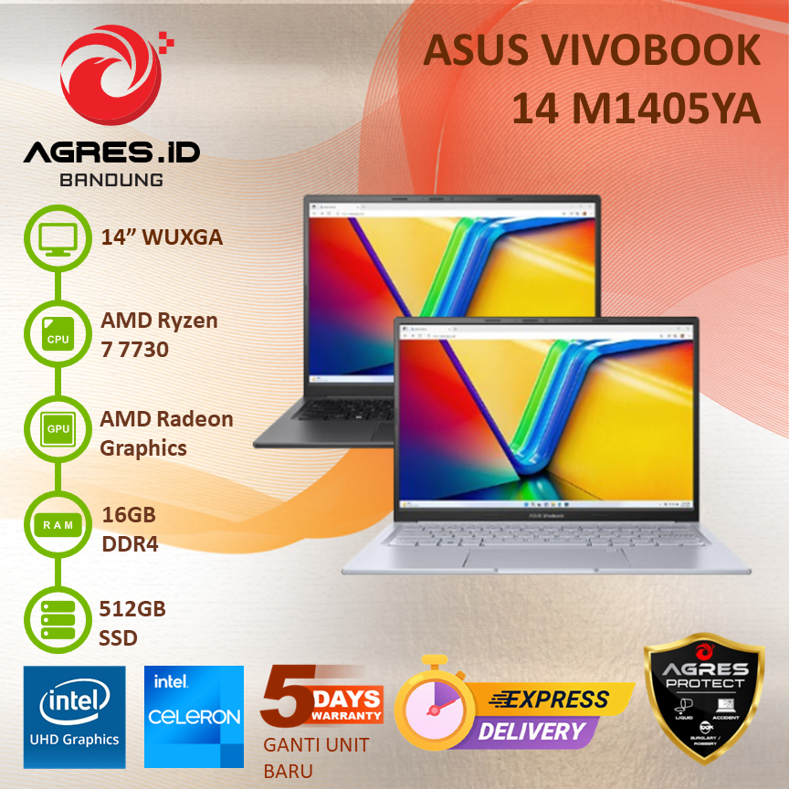 ASUS VIVOBOOK 14 M1405YA RYZEN 7 7730 16GB 512GB 14.0 WUXGA IPS