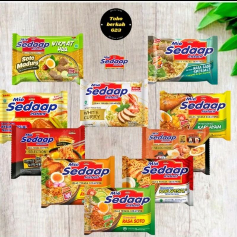 

ECER - MIE SEDAAP KUAH SOTO, AYAM BAWANG, BAKSO, PEDAS RIWIT, KARI AYAM