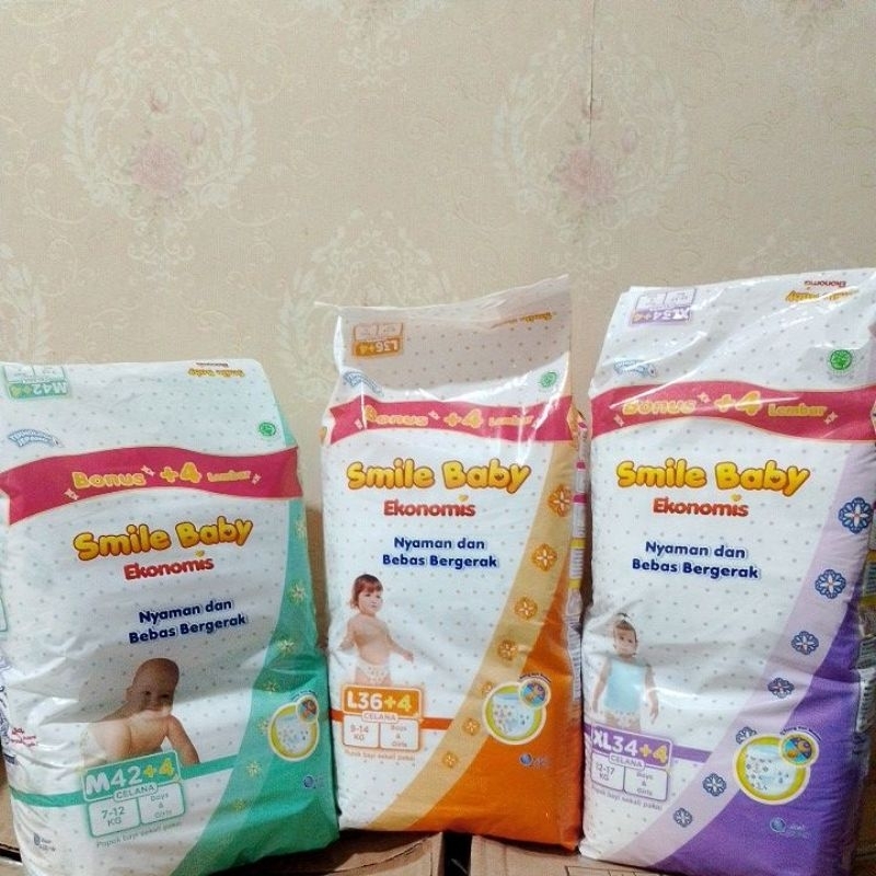 Pampers Goon smile baby ekonomis M46,L40,XL38/popok bayi & anak
