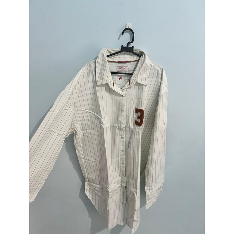 Kemeja Lengan Panjang Baju Cewek Wanita 3Second Ukuran XL Jumbo Original Preloved