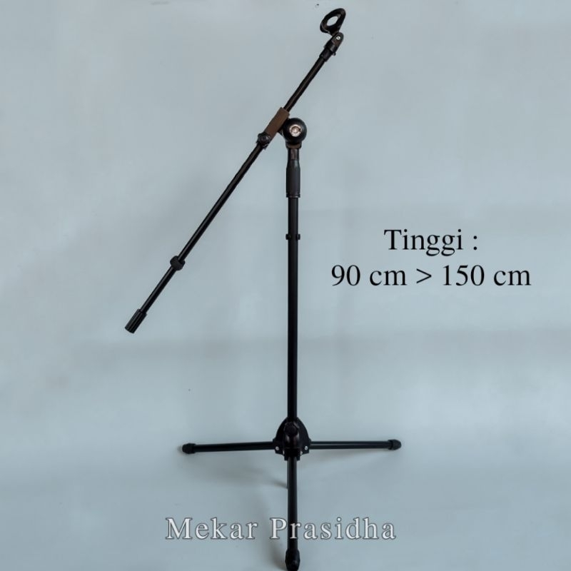 Stand Mic Panjang Stand Mic Hadroh Stand Mic BESTAND Free Holder Mic dan Klem Kabel