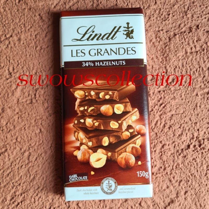 

LINDT LES GRANDES DARK CHOCOLATE HAZELNUT COKLAT COKELAT KACANG