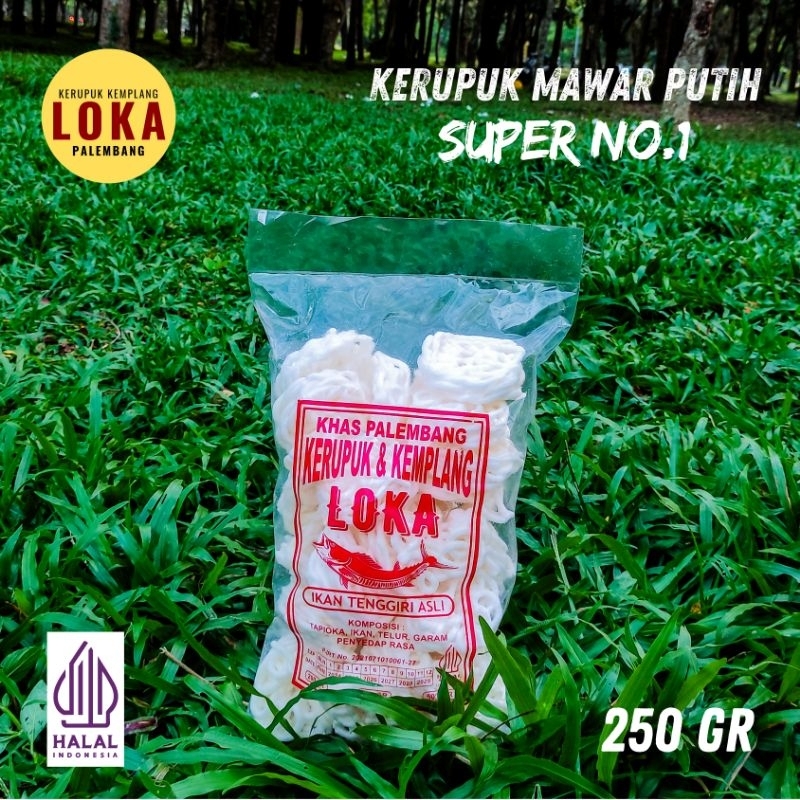 

KERUPUK MAWAR SUPER IKAN TENGGIRI KEMPLANG MAWAR SUPER KHAS PALEMBANG 250GR