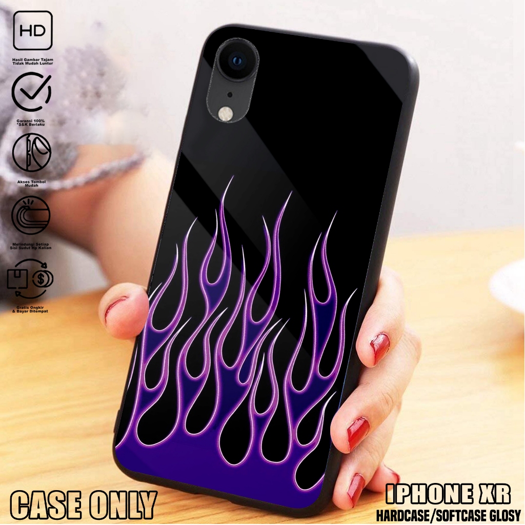 Case IPHONE XR  - Casing IPHONE XR [ FIRE ] Silikon IPHONE XR  - Kesing Hp - Casing Hp  - Case Hp - 