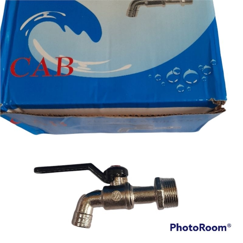 kran besi gagang hitam 3/4"