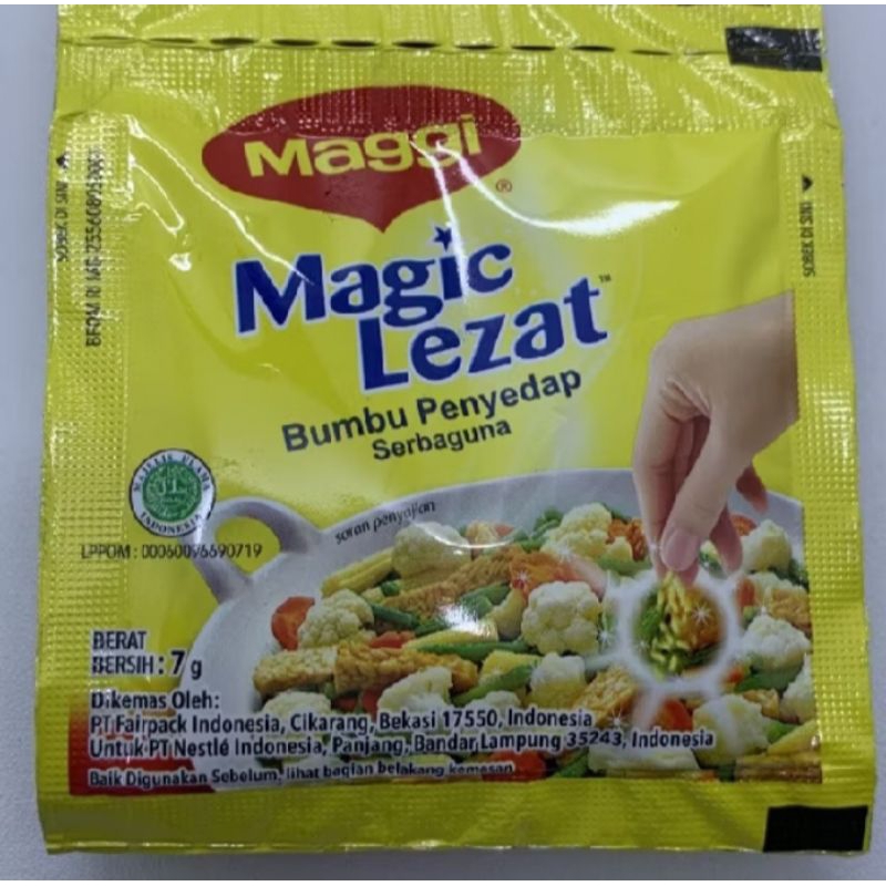 

Maggi Magic Lezat 7g sachet harga per sachet