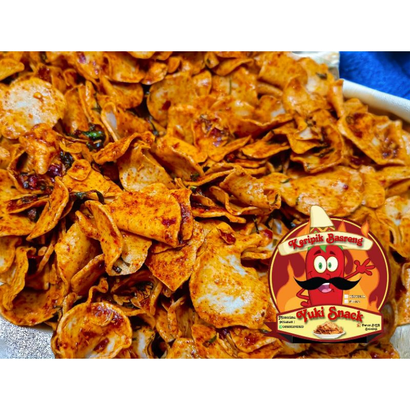 

Keripik Basreng Original dan pedas 100gr Fress gurih