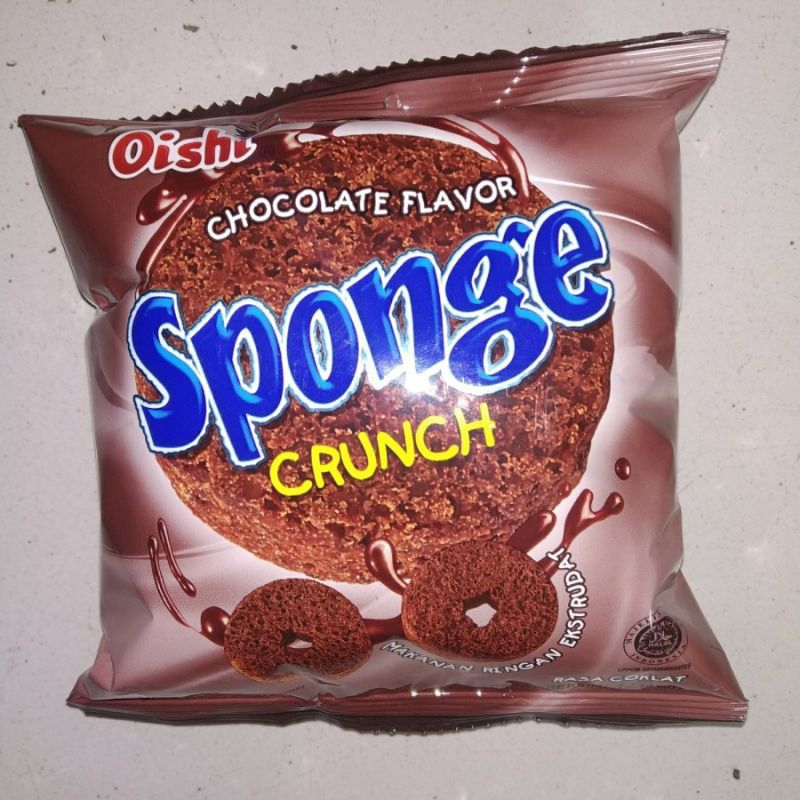

Snack Sponge Crunch 9g isi 10 pcs