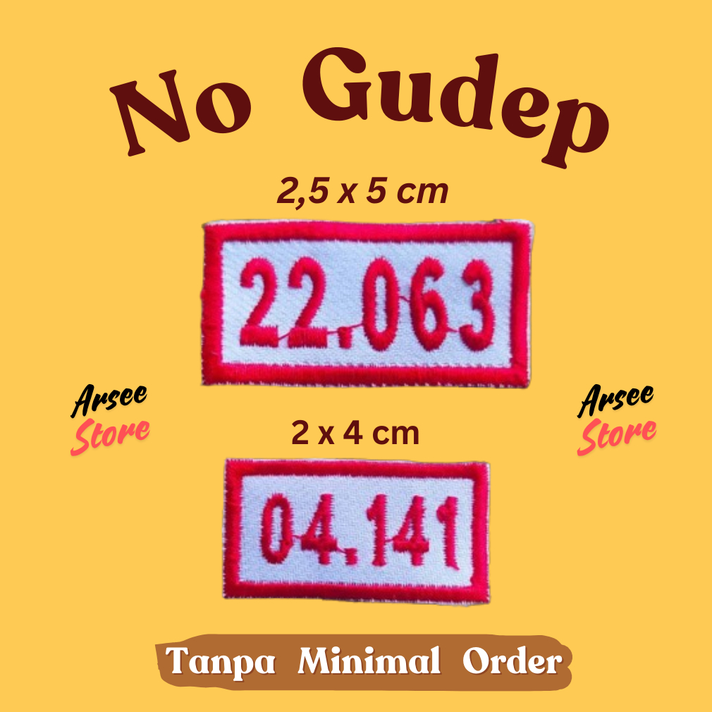 NO GUDEP BORDIR / NOMOR GUDEP