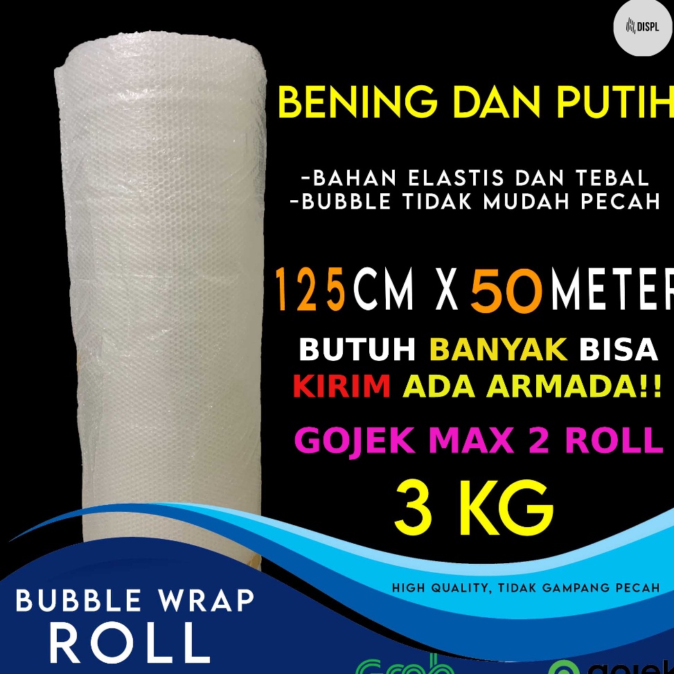 

Promosi Spesial Bubble Wrap 125cm x 5m GRADE A