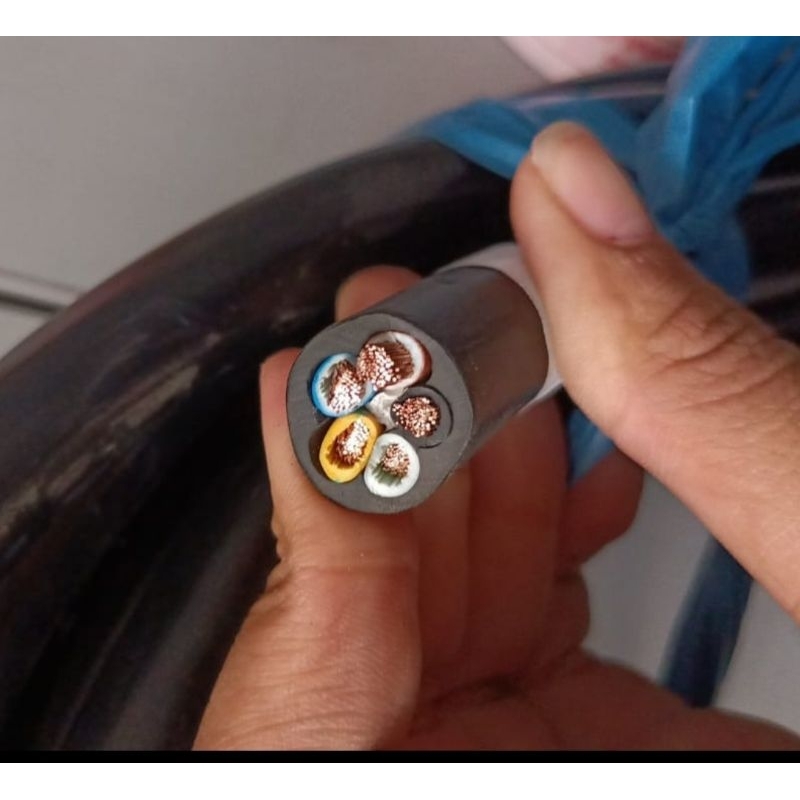 Kabel Listrik Serabut NYYHY 5x6 mm2 Hitam Supreme NYYHY 5 x 6 mm Kabel Kontrol NYYHY 5x6 mm2 Serabut