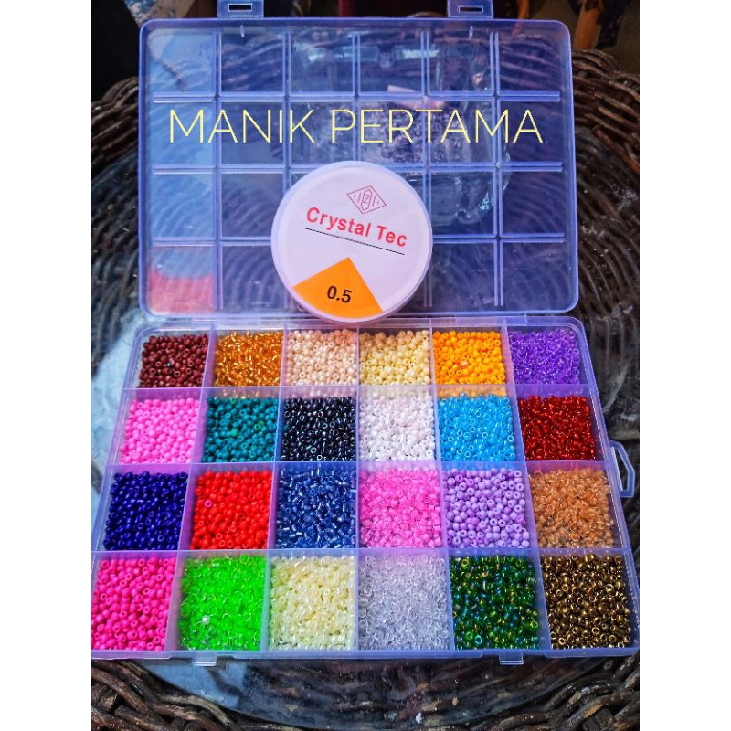 BISA COD MANIK MANIK PASIR 1 BOX BONUS TALI SENAR