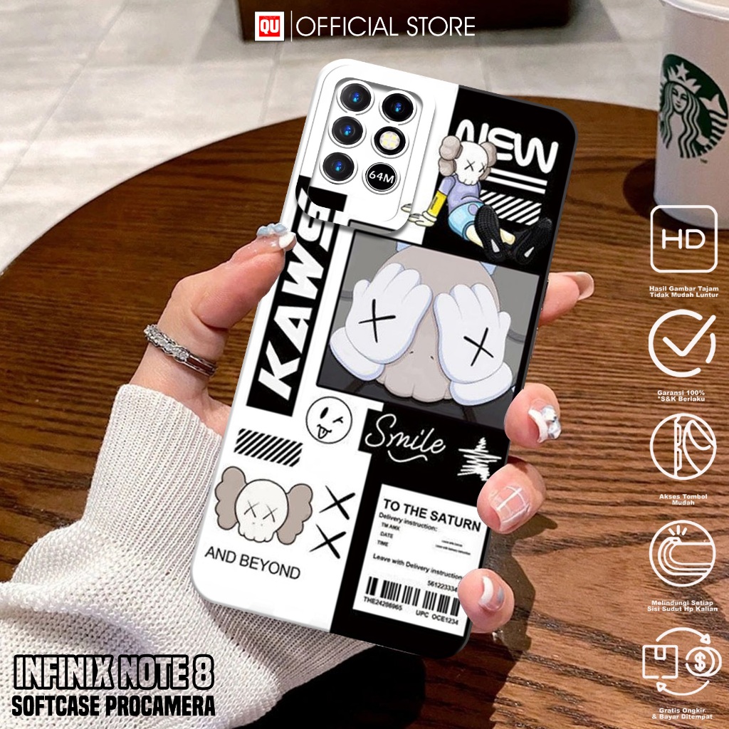 Case Infinix Note 8 - Casing Infinix Note 8 Terbaru Motif AES - Softcase Hp Infinix Note 8 - Silikon