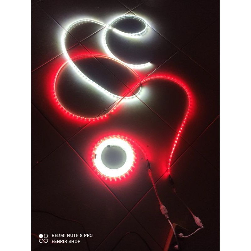 Lampu led strip merah putih 2m 4m 6m 8m 10m siap pakai untuk 17 agustus