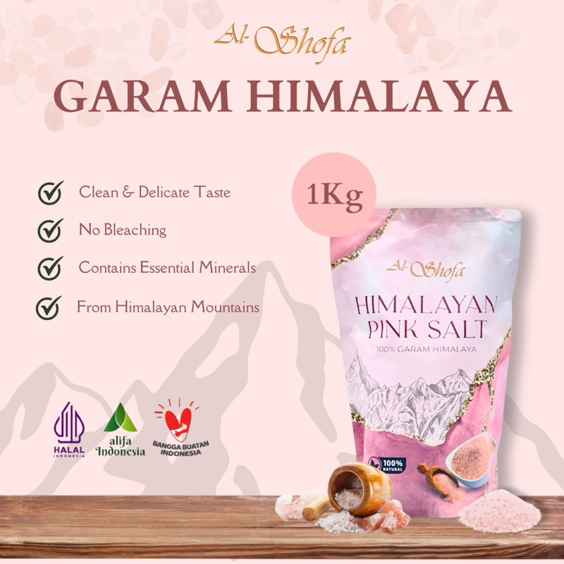

Garam Himalaya Al Shofa 1kg Himalayan Pink Salt Original