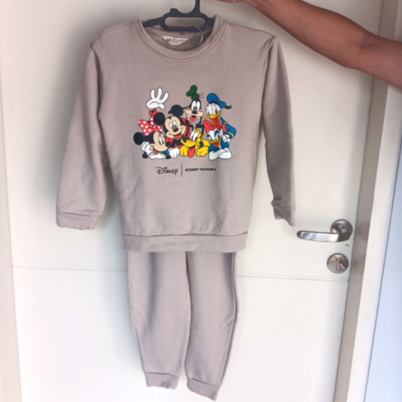 SETELAN SWEATER ANAK PEREMPUAN H&M MICKEY SET