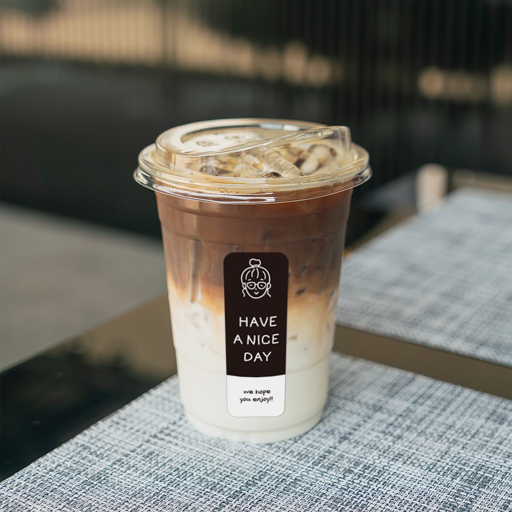 stiker minuman/ stiker terima kasih / stiker boba / stiker lucu / stiker thank you