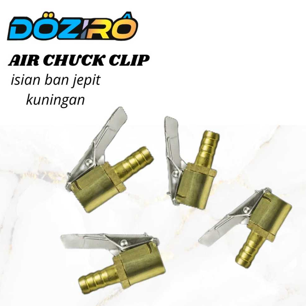 Air Chuck Clip On / Tire Chuck Clip Jepit / Isian Angin Jepit Kuningan / Isian Angin Ban / Bengkel