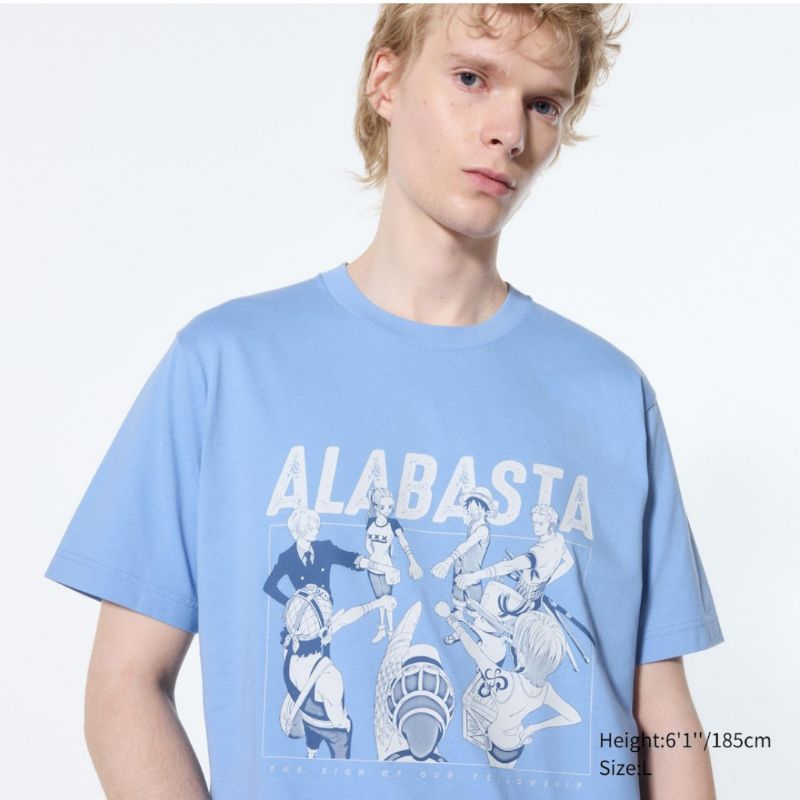 UT One Piece 25th Uniqlo Lengan Pendek Alabasta