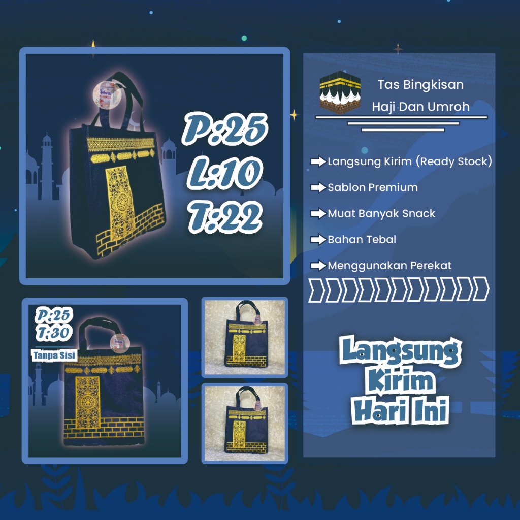 

TAS BINGKISAN HAJI/TAS BINGKISAN UMROH/TAS SABLON/TAS HAJI/TAS BUAT BINGKISAN HAJI DAN UMROH/TAS SPUNBOND