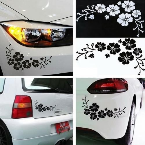 Cutting Sticker Mobil Bunga / Flower Cantik Stiker Mobil Keren Variasi