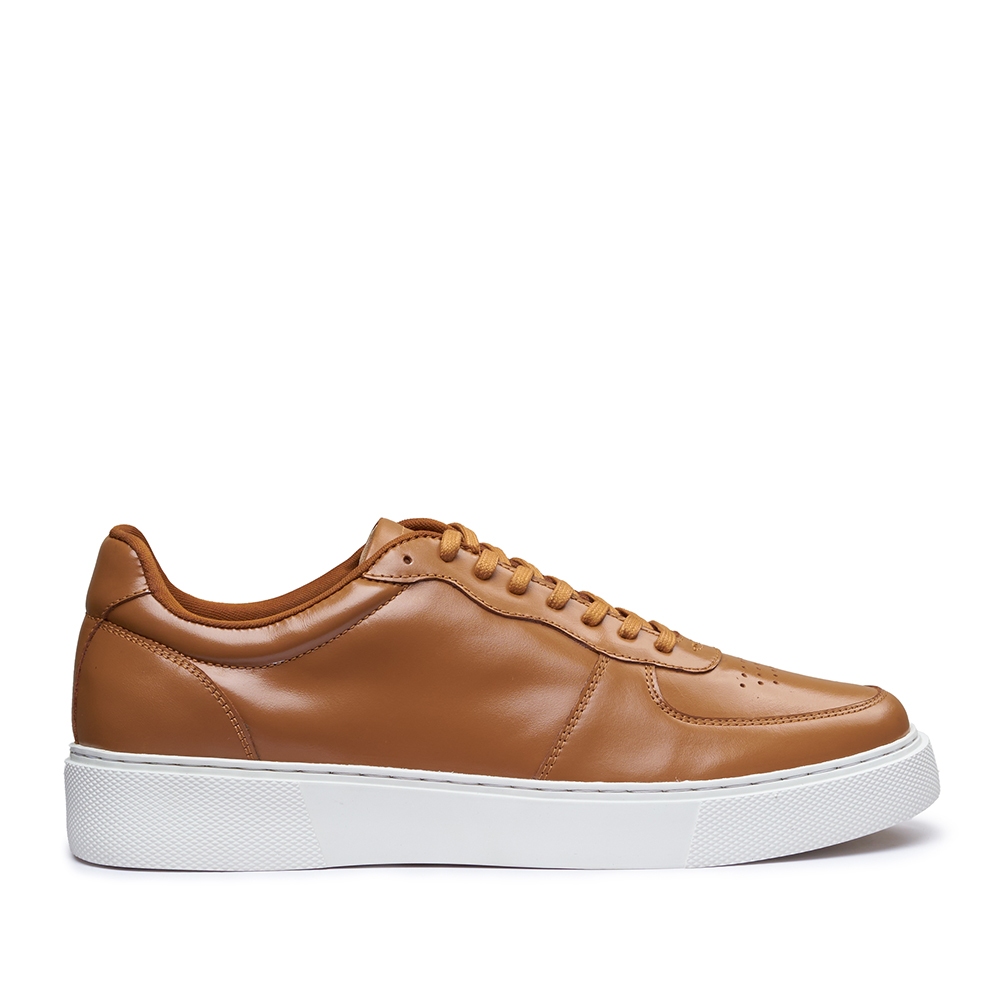 Prabu - Catur Calf Tan Sepatu Sneakers Pria-Cokelat