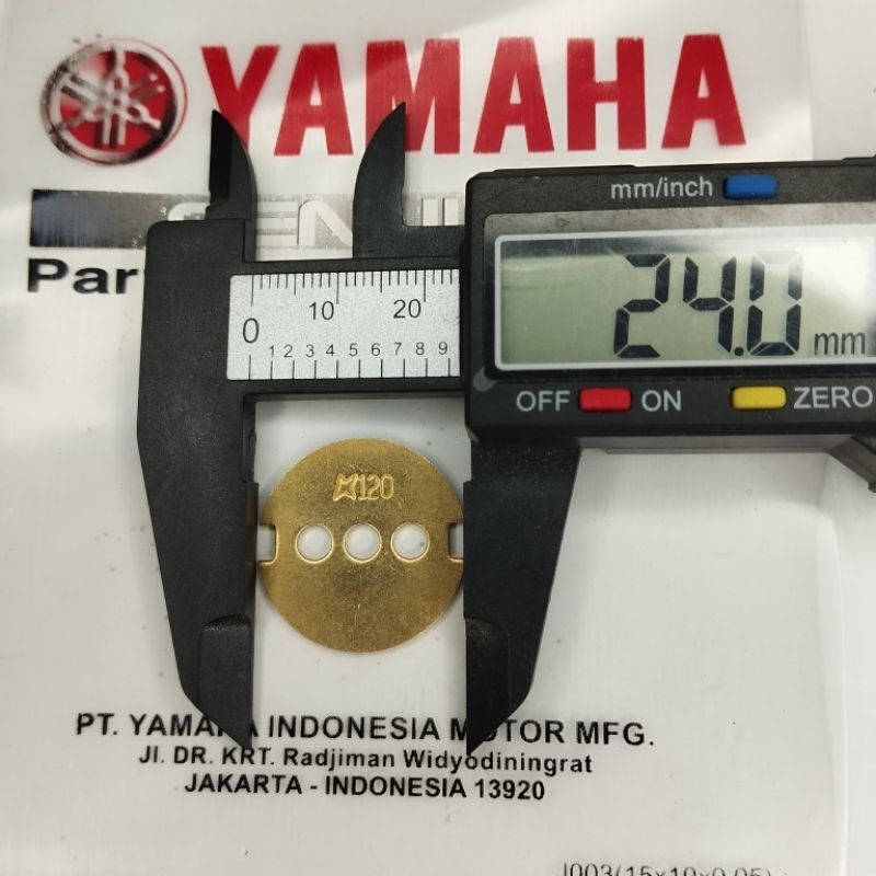 koin coin gobangan trotle body 24 MM Yamaha MIO J Mio Sporty Fino Nouvo kode part 5TL original