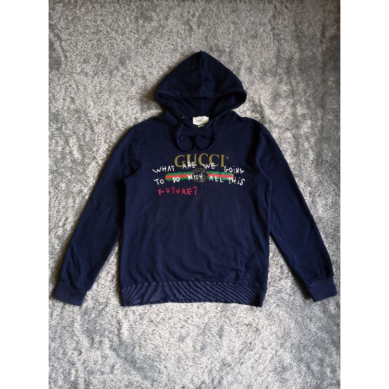 HOODIE GUCCI NAVY SECOND
