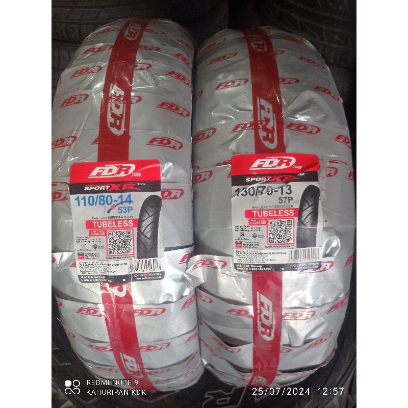 ban luar tubeless sepeda motor Honda ADV 150 FDR Sport XR : 110/80-14, 130/70-13