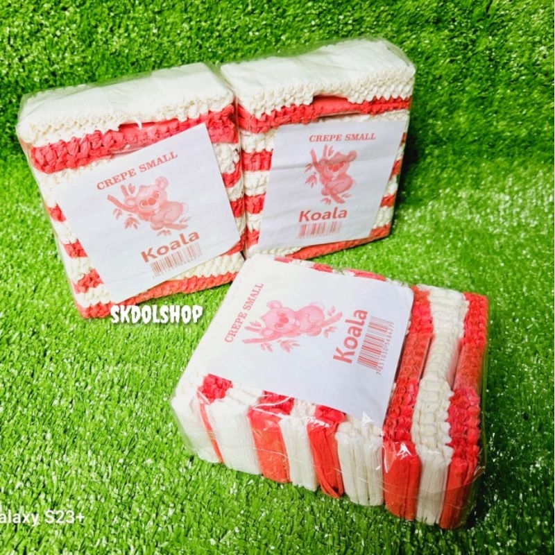 

kertas krep koala kertas crepe merah putih koala decor Hut Ri 1 pck isi 10 pcs