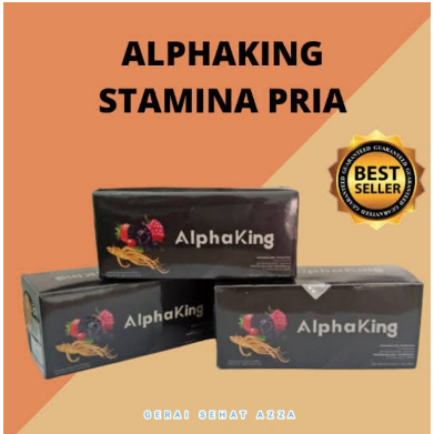 ALPHA KING (1 BOX) SERBUK HERBAL VITALITAS PRIA
