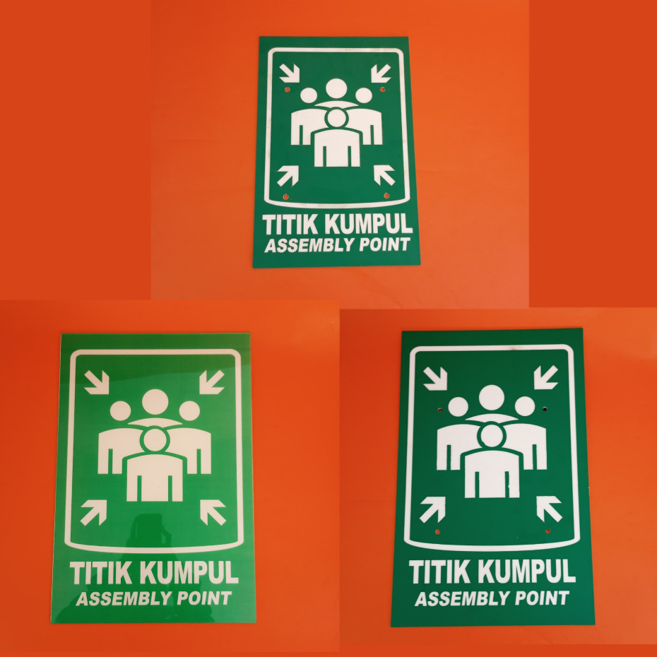 

Papan Akrilik Titik Kumpul, Papan Titik Berkumpul, ASSEMBLY POINT