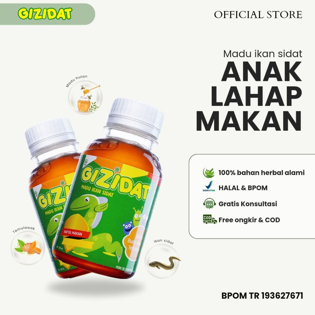 

Gizidat Madu Penambah Nafsu Makan 130 ml