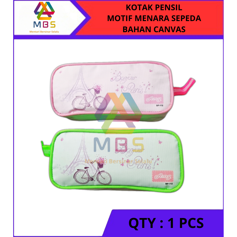 

TEMPAT PENSIL POUCH KAIN CANVAS TEBAL MOTIF MENARA SEPEDA TYPE BP112