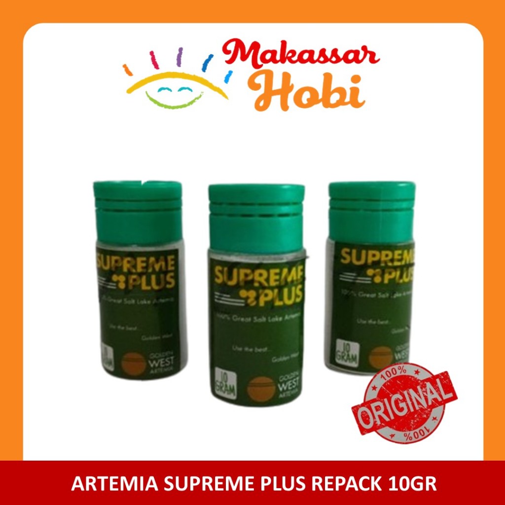 Artemia Supreme Plus 10gr Golden West Pakan Burayak Ikan Cupang Guppy