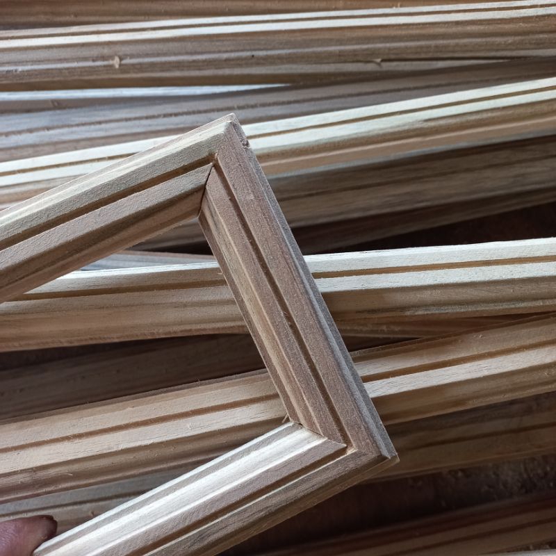 Lis Roster Kayu Jati 40 x 11 cm, Lis Profil Kayu