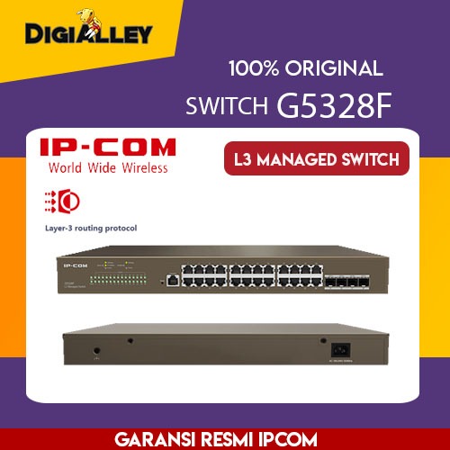 IPCOM G5328F L3 Managed Switch Hub G5328F 24 Port Managed IP COM