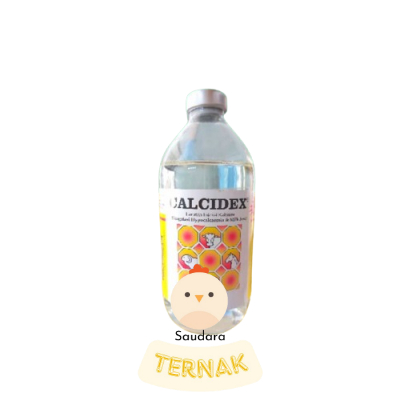Calcidex 500 ml Injeksi Kalsium Obat Milk Fever Sapi Kuda Kambing Sanbe