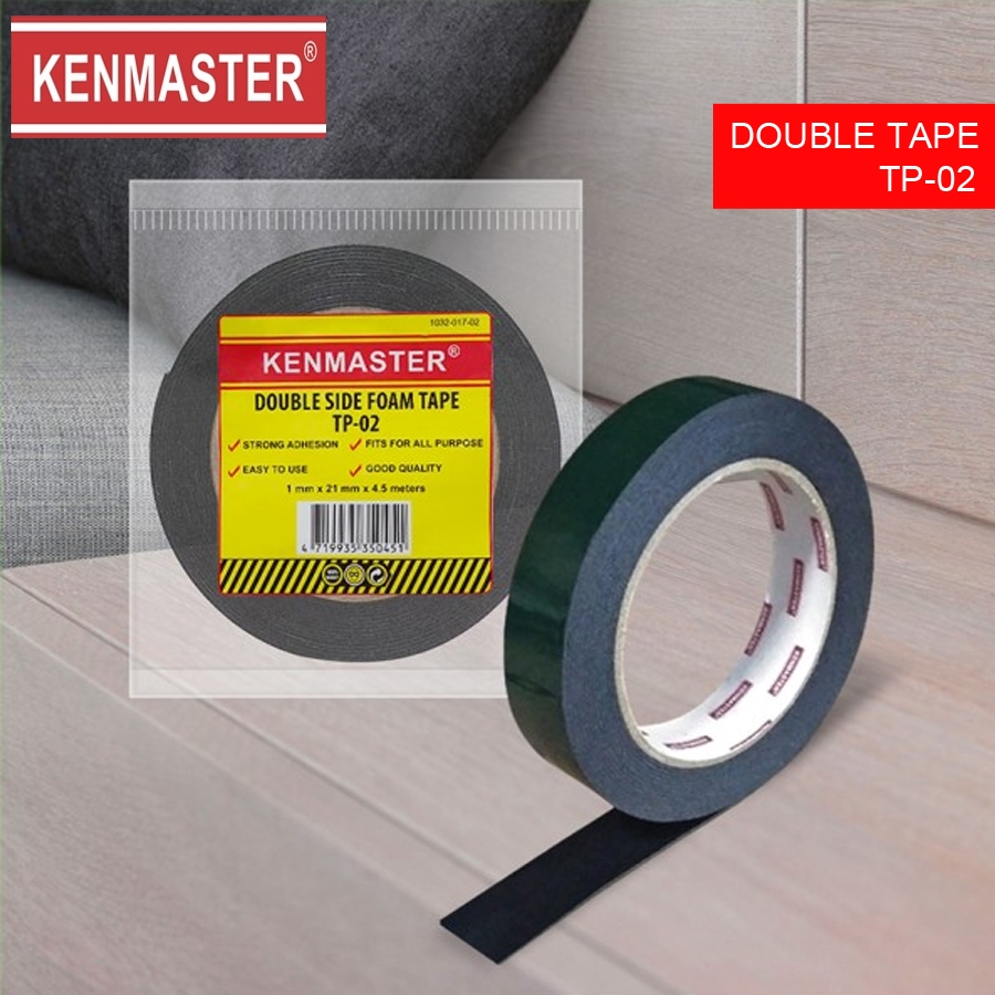 

Double Tape Busa Foam Kenmaster Lem Double Bolak Balik Hijau TP-02