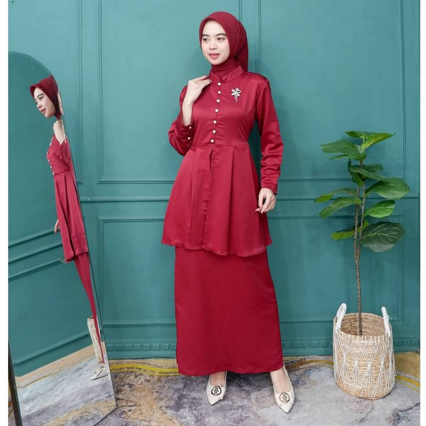 KALYA SET KURUNG POLOS MAXMARA LUX PREMIUM - ONE SET WANITA - BAJU MUSLIM - BAJU KURUNG POLOS - SERA