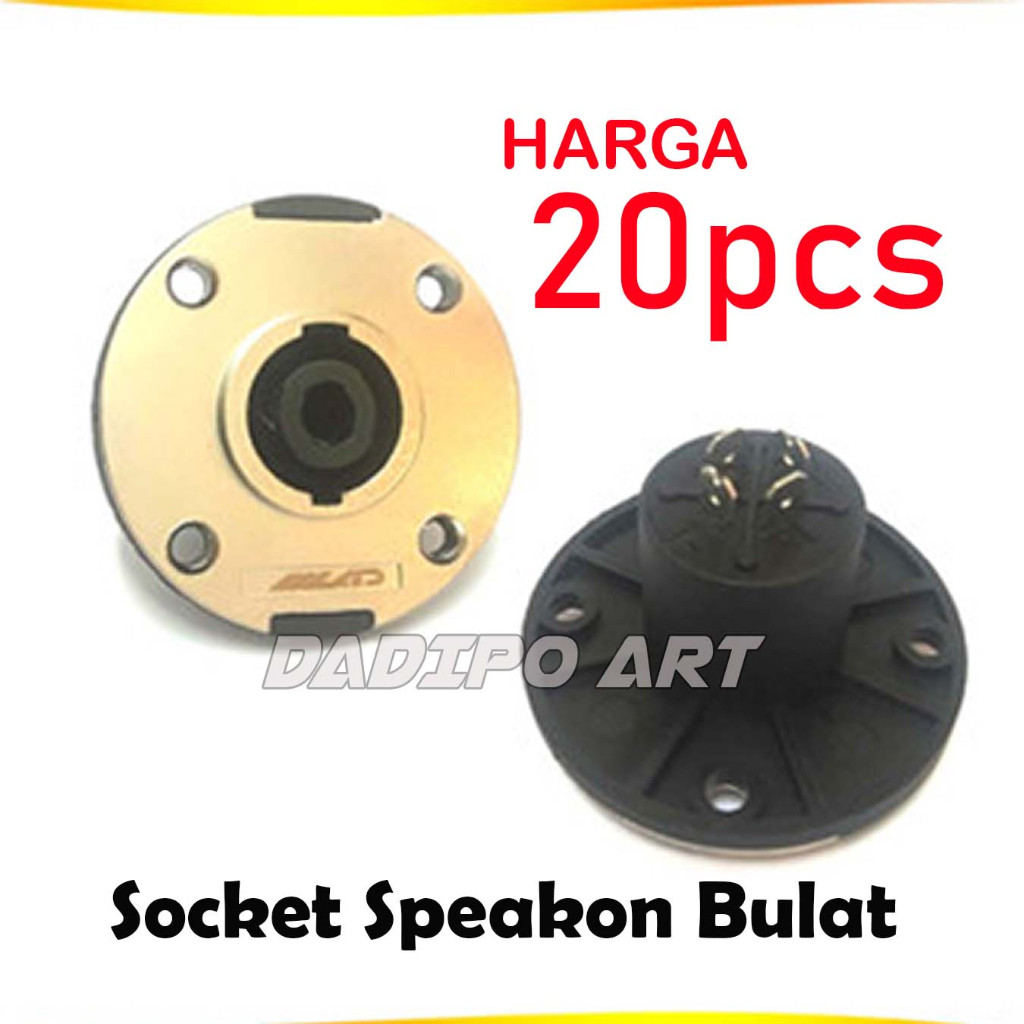 LAD Jack Socket Speakon Speaker Soket Konektor Audio Harga / 20 pcs
