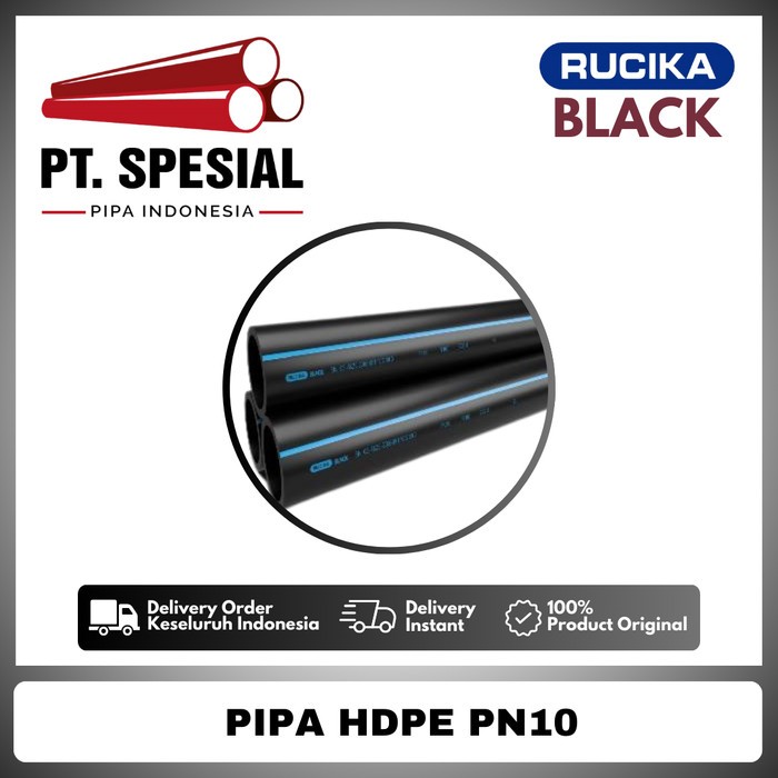 Pipa HDPE PN10 Rucika Roll 6 Meter  /DN450 - 18 Rucika  -12