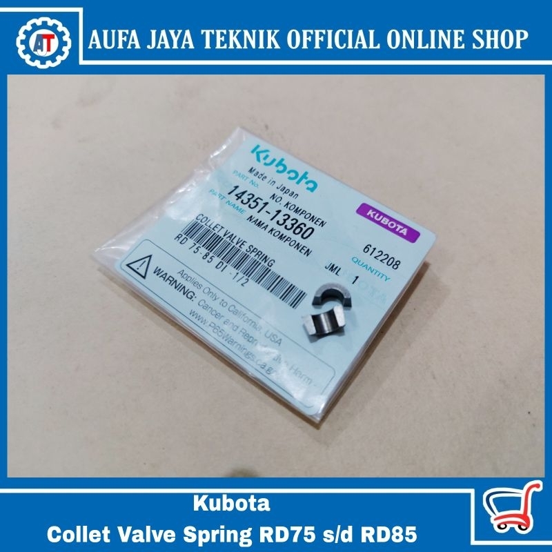 Kubota collet valve spring / kancing per klep / sepi klep kubota